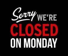Closed Mondays